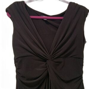 Chaps Sleeveless Black Dress Size 6